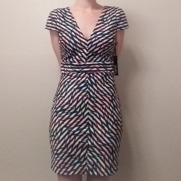 Lulu's Kaleidoscope Rainbow Stripe Dress NWT - Picture 1 of 5